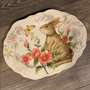 Rustic Bunny Oval Serve Ware